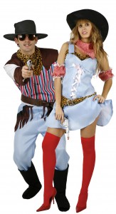 déguisement couple cowboy et cowgirl