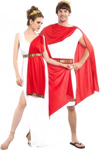 déguisement couple romain