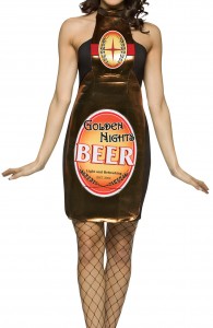 déguisement bouteille de bière femme