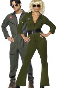 déguisement couple d'aviateurs top gun