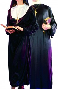 déguisement couple de religieux
