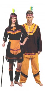 déguisement couple d'indiens
