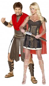 déguisement couple gladiateurs romains