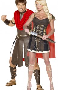 déguisement couple gladiateurs romains