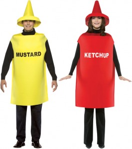 déguisement couple ketchup et moutarde