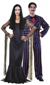 déguisement couple morticia et gomez famille addams