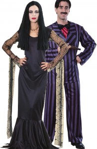 déguisement couple morticia et gomez famille addams