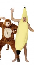 Déguisement couple singe et banane