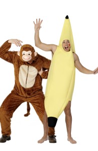 déguisement couple singe et banane