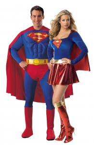 déguisement couple superman et supergirl