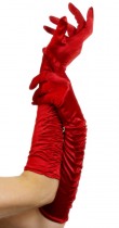 Gants longs rouges