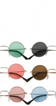 Lunettes rondes de hippie