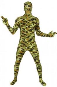 déguisement morphsuits militaire