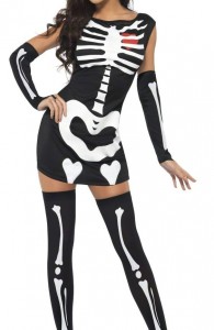 déguisement squelette sexy femme