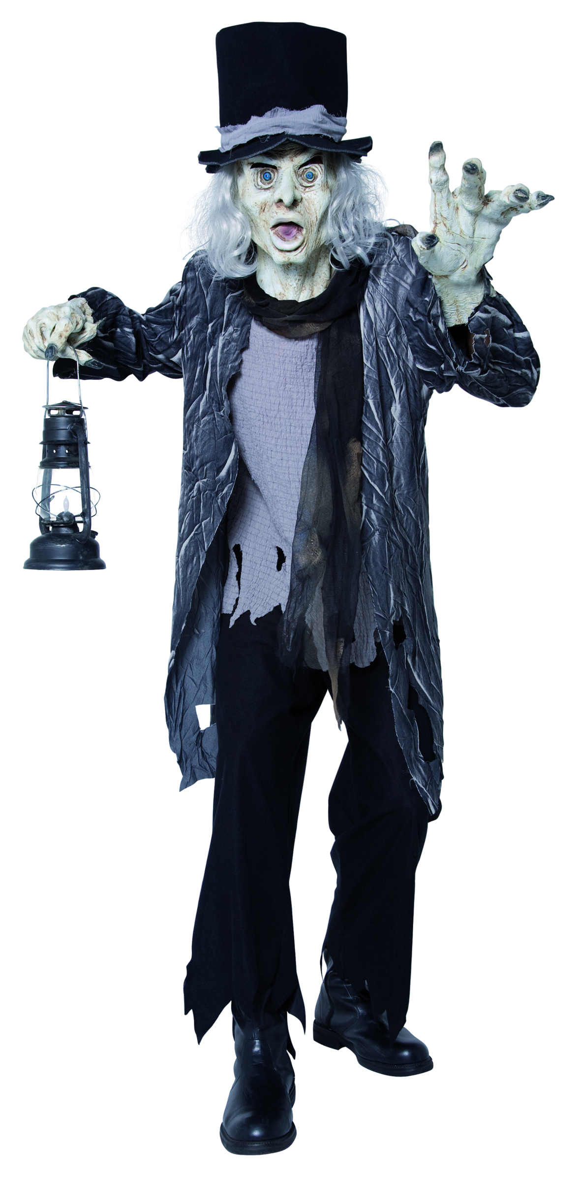 Pack déguisement zombie homme avec faux sang et maquillage Halloween