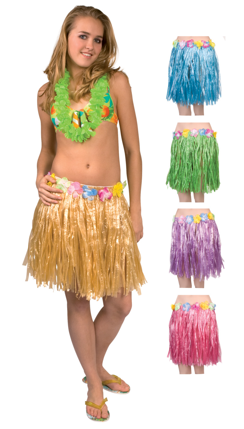 Jupe Hawaïenne En Herbe Synthétique - Déguisement Fête Tropicale, Luau, Carnaval, Soirée Été - Accessoire Danse Hula