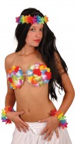 Soutien-gorge Hawaï coquillage et fleurs