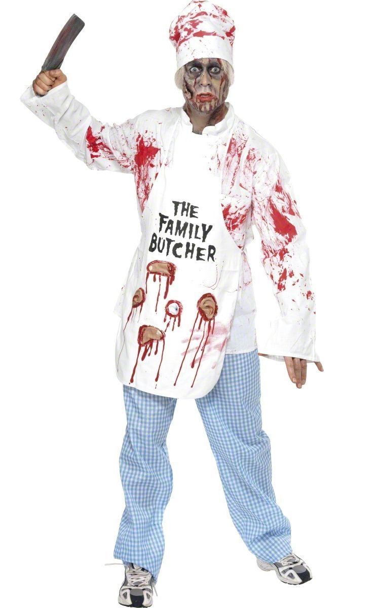 Tablier Sanglant Halloween - Déguisement Boucher Zombie Effrayant Pour Fête, Carnaval, Cosplay - 2
