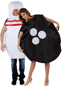 déguisement couple quille et boule de bowling