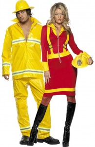 déguisement couple pompiers