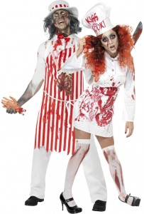 déguisement couple bouchers zombies