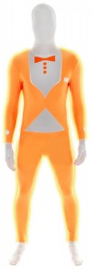 costume Morphsuit orange fluo