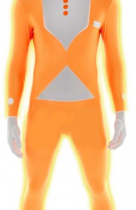 costume Morphsuit orange fluo