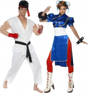 déguisement couple Street Fighter Chun-Li et Ryu