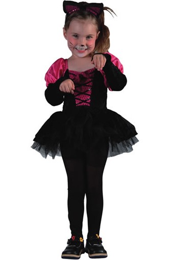 Kitimi Leopard Deguisement Fille, Léopard Déguisement Enfant avec bandeau léopard, nœud papillon, autocollant pour le visage, Carnaval Halloween Cosplay Costume(S